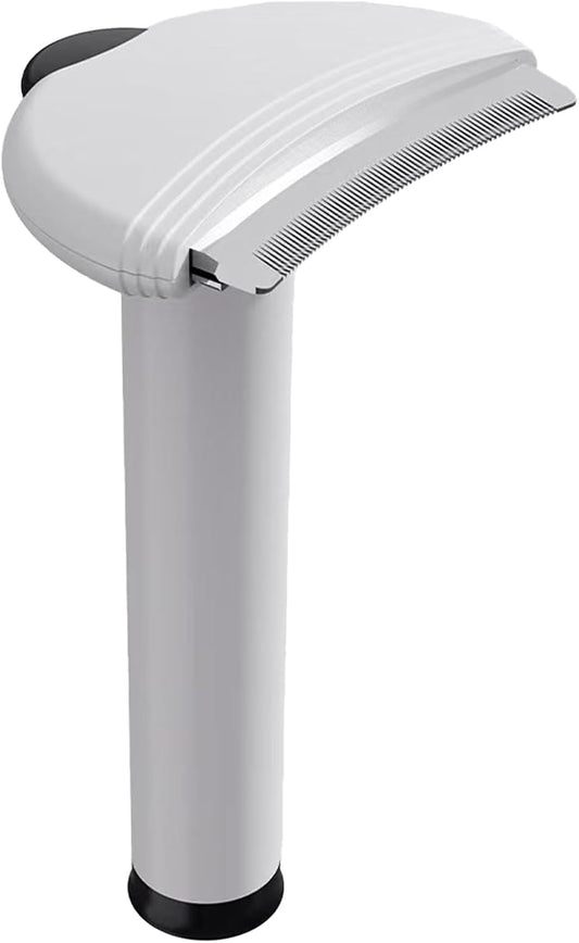 2 in 1 Portable Lint Roller, Pet Deshedding Comb Set, Pet Hair Remover, Fits for Clothes, Dust,Furniture Travel Essentials (Straight Comb)